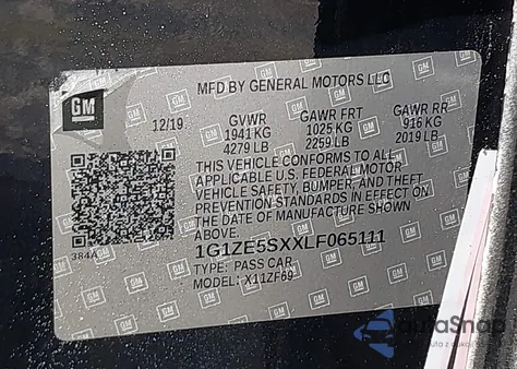 2020 Chevrolet Malibu Fwd Premier z USA, uszkodzony, nr VIN 1G1ZE5SXXLF065111